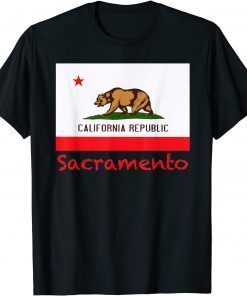 Sacramento California Flag Souvenir Unisex T-Shirt