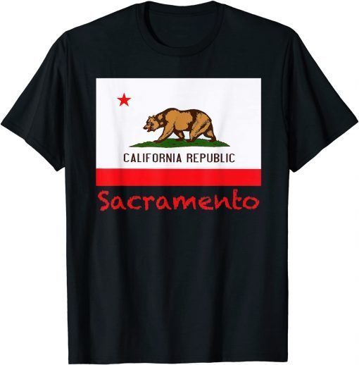 Sacramento California Flag Souvenir Unisex T-Shirt