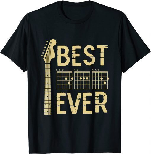 Guitarist Father Best Dad Ever D A D Chord Gifts Guitar Unisex T-Shirt