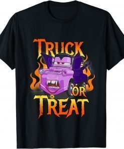 Funny Disney Pixar Cars Halloween Vampire Truck Or Treat T-Shirt