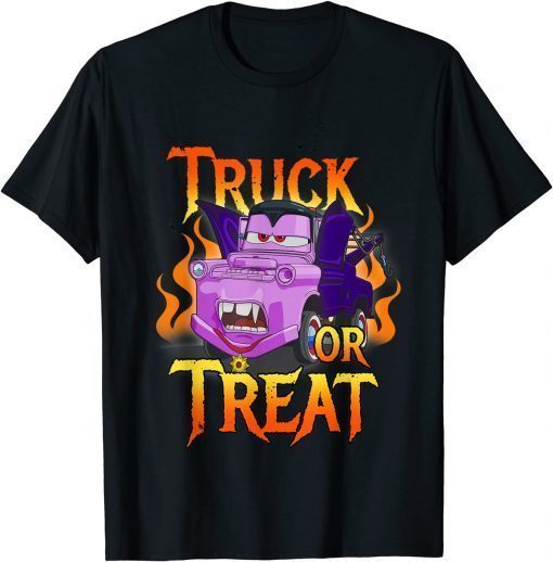 Funny Disney Pixar Cars Halloween Vampire Truck Or Treat T-Shirt