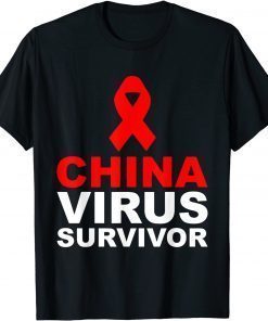 T-Shirt China Virus Survivor 2021