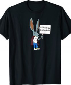 Obstaculos Son Oportunidades - Rabbit with Sign T-Shirt