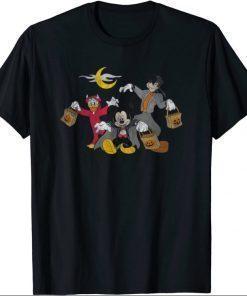 Disney Mickey goofy Donald Halloween Squad Tee Shirt