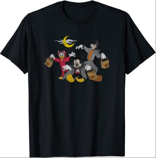 Disney Mickey goofy Donald Halloween Squad Tee Shirt