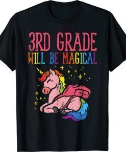 Funny 3rd Grade Third Magical Unicorn First Day Of School Girl T-Shirt