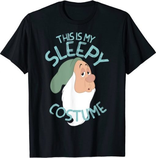 Disney Snow White This Is My Sleepy Costume Halloween Funny T-Shirt