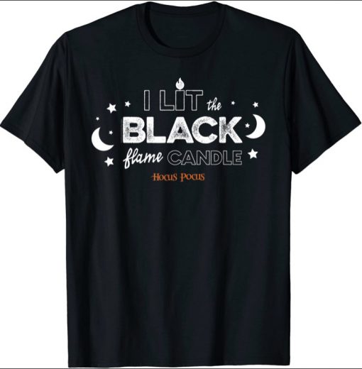 Unisex Disney Hocus Pocus I lit the black flame candle Halloween T-Shirt