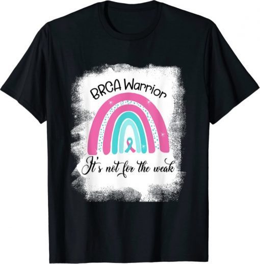 BRCA Warrior, pink teal-ribbon rainbow awareness inspiring T-Shirt