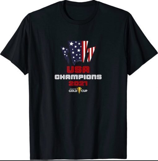 Official USA Champs 2021 Gold Cup Concacaf TShirt