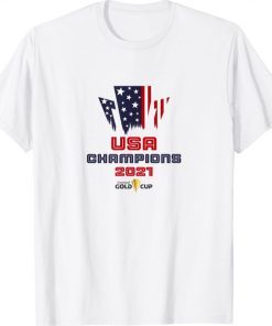 USA Champions 2021 Gold Cup Concacaf Tee Shirt