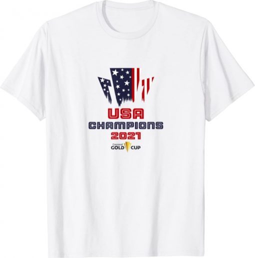 USA Champions 2021 Gold Cup Concacaf Tee Shirt