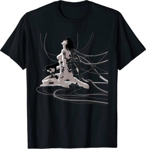 Black and White Ghosts Classic Art In The Shell Anime Season 2021 Shirt