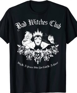 Disney Villains Bad Witches Club Group Shot Graphic Unisex T-Shirt