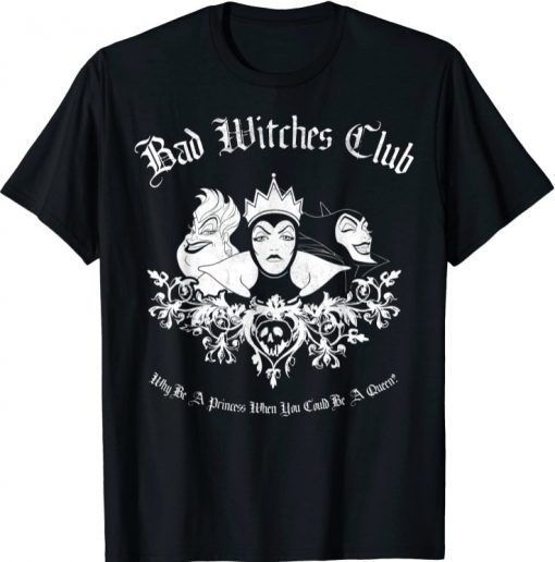 Disney Villains Bad Witches Club Group Shot Graphic Unisex T-Shirt