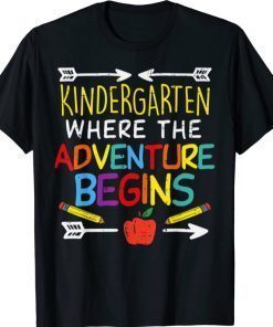 Kindergarten Where Adventure Begins Teacher Boys Girls Classic Shirt