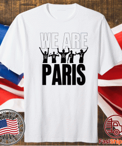 Official We Are Paris Lionel Messi Tee Shirt