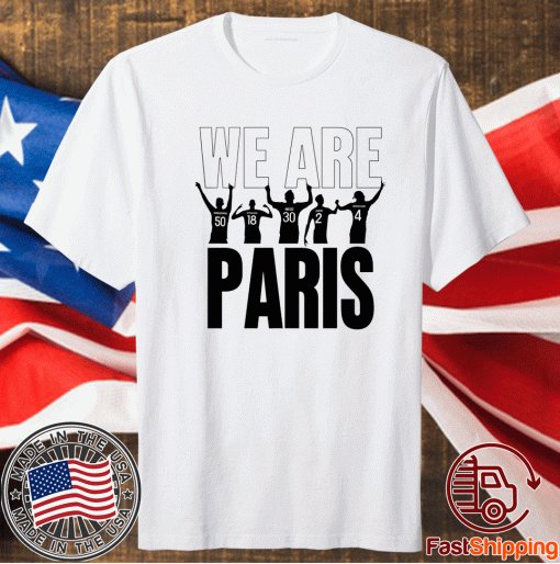 Official We Are Paris Lionel Messi Tee Shirt