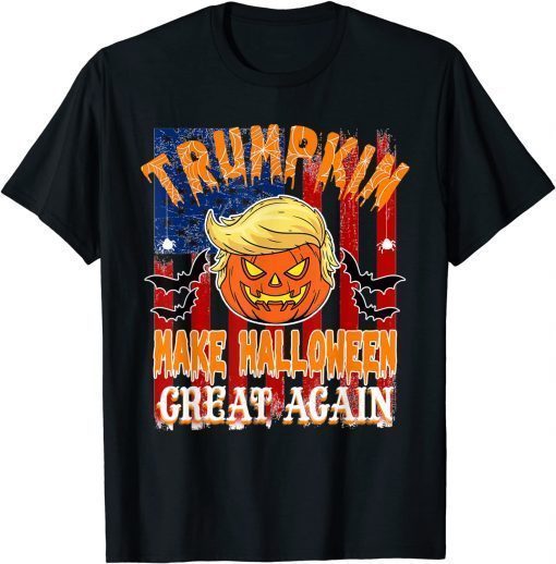 Trumpkin Funny trump 2021 Make Halloween Great Again T-Shirt