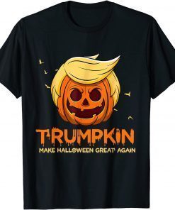 Classic Halloween 2021 Funny Donald Trump Costume Pumpkin Funny T-Shirt