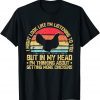 I Might Look Like Im Listening To You Chicken Lovers Retro T-Shirt