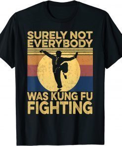 Surely Not Everybody Was Kung Fu Fighting Funny vintage T-Shirt