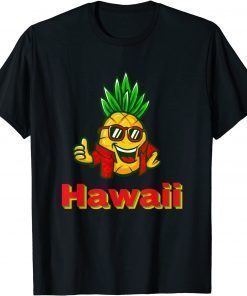 Cool Pineapple Hawaii Design T-Shirt