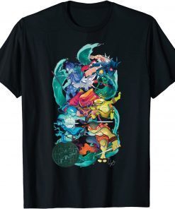 Official TMNT x Lily Stock Collection Group Shot T-Shirt