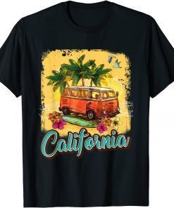 California Surfing Vintage Shirt Cool Van Life T-Shirt