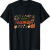 Official Drawn Halloween Black Cat Pumkin T-Shirt