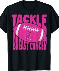 Classic Tackle Breast Cancer American Football Awareness Fighting T-Shirt