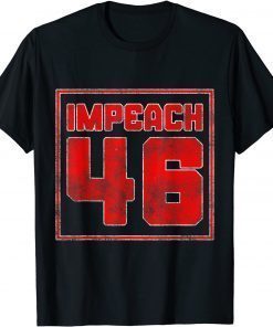 Funny Mens Impeach 46 Joe Biden Republican Conservative Anti Biden T-Shirt