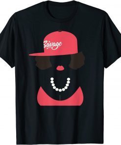 Official Savage Woman Merchandise Classy Bougie Ratchet Apparel T-Shirt