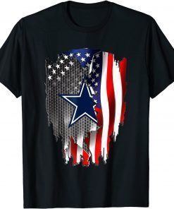 Dallas Fan Cowboys 4th of July America Flag Gift T-Shirt