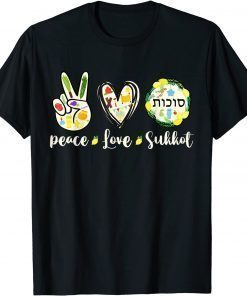 Peace Love Sukkot 2021 seven day Jewish festival Hebrew Women T-Shirt