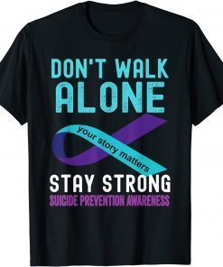 I Love Someone Teal Purple Suicide Prevention Awareness T-Shirt