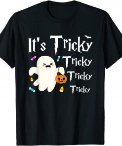It's Tricky Ghost Halooween Costume Spooky Season Shirt T-Shirt