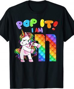 Birthday Girls Pop It 11 year old Unicorn Flossing party T-Shirt