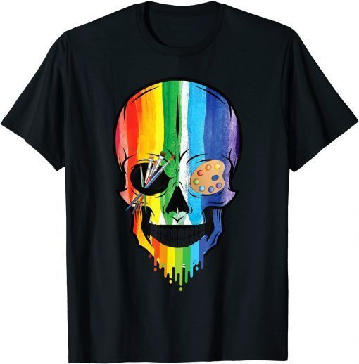 FunnyMatching Family Artist art Skull Costume Halloween 2021 T-Shirt