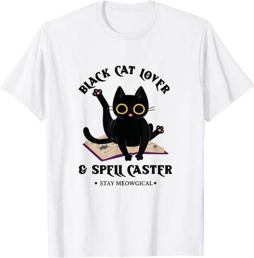 Official Black Cat Lover & Spell Caster for Halloween T-Shirt