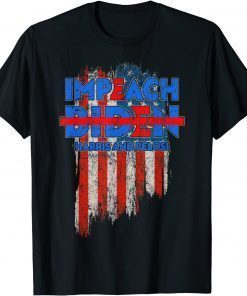 Impeach Joe Biden Kamala Harris Nancy Pelosi 8646 USA Flag Classic T-Shirt