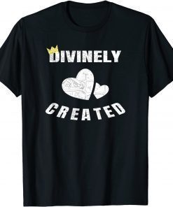 Woman printed distressed Divinely created cotton-fiber tee T-Shirt