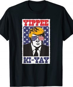 Retro Yippee Ki-Yay Funny Trump T-Shirt