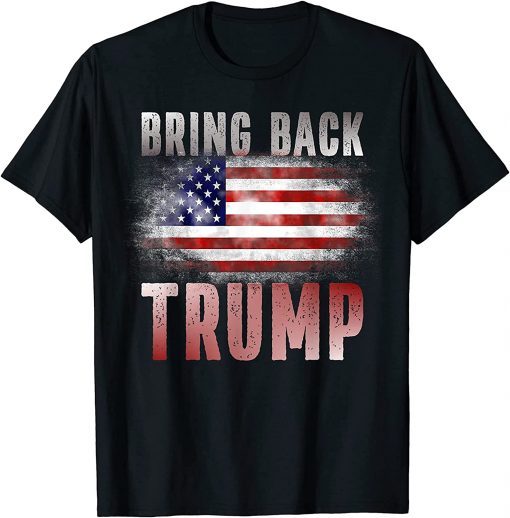 Classic Bring Back Trump American Flag Save America 2024 Anti Biden Shirts