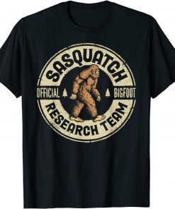 Classic Bigfoot Research Team Retro Vintage Sasquatch Men Women T-Shirt