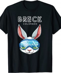 Breck Colorado USA Ski and Snowboard Rabbit T-Shirt