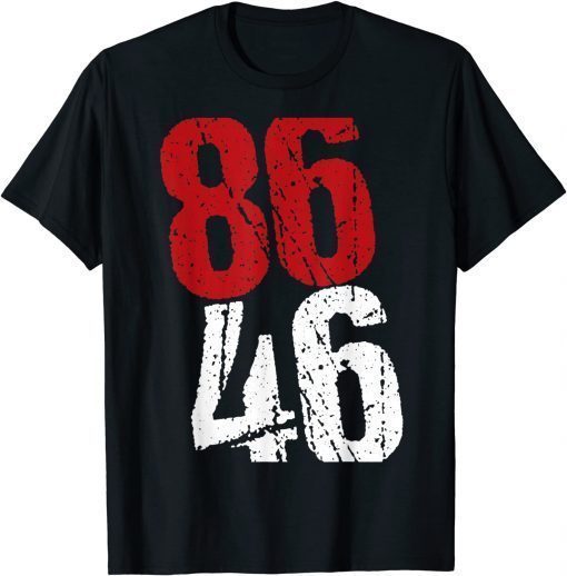 Vintage Impeach 46 8646 Pro America Anti Biden Republican T-Shirt