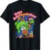 2021 Happy HalloThanksMas T Rex! Halloween Thanksgiving Christmas T-Shirt