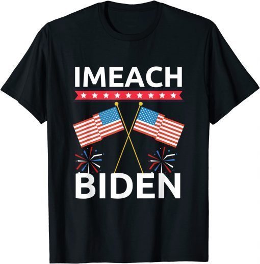 Imeach Biden Funny Bad Republican Spelling Impeach pro biden T-Shirt