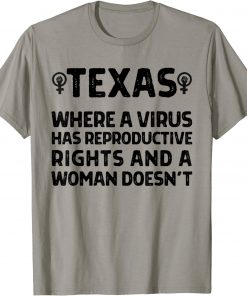 T-Shirt Texas Reproductive Rights Women's March 2021 Pro Choice